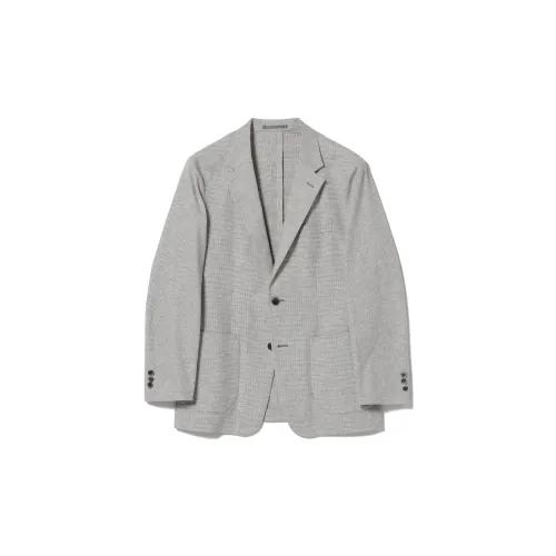 Beams Business Suits Men Gray