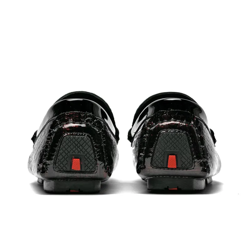 HLA Men's Casual Shoes Men Low Top Black/Red/Black Green-12