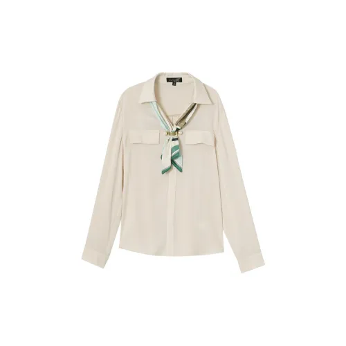 OUNIXUE Shirts Women's Apricot