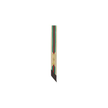 GUCCI Web Horsebit Printed Neck Bow