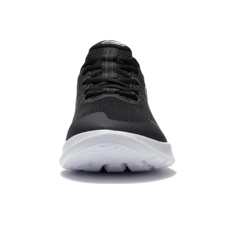 LiNing Anti Slip And Wear Resistant Support Low Top Casual Running Shoes Men's Black White-4