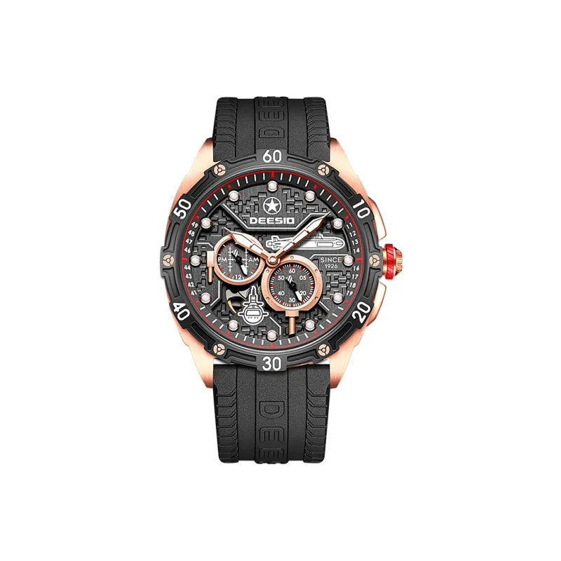 DEESIO Submariner Collection Automatic Mechanical Movement Watch Men's Watches Silver Dial-6