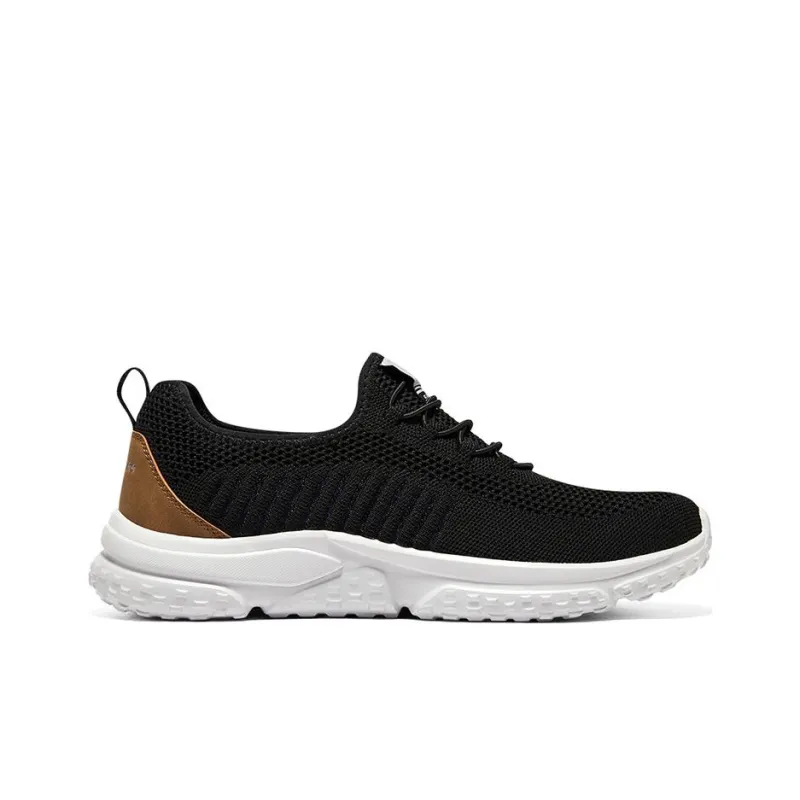 Skechers Solvano Non slip Wear resistant Shock Absorption Low Top Casual Shoes Men's Black White Brown-1