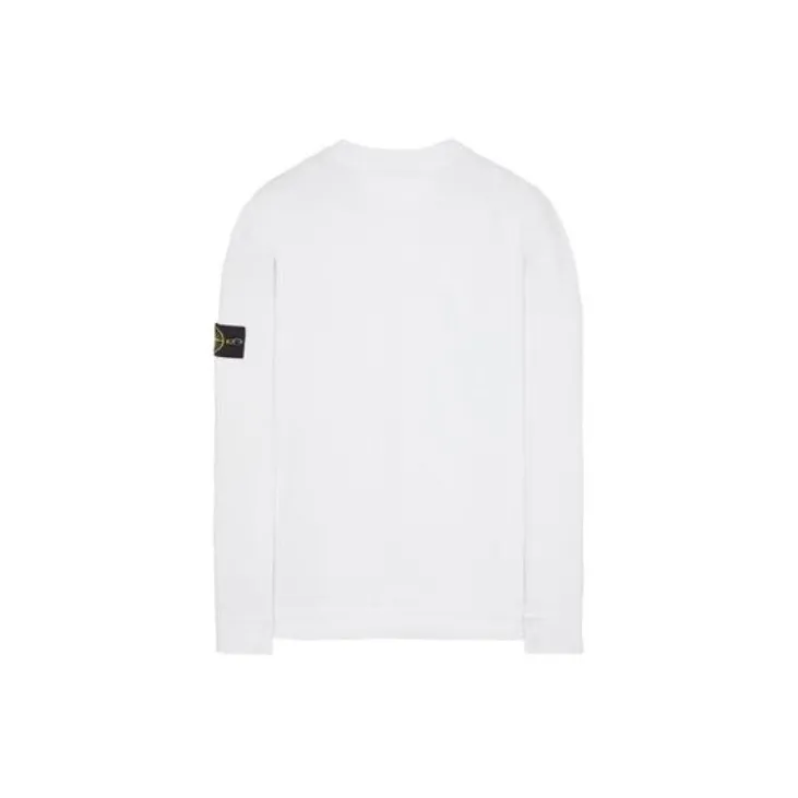 STONE ISLAND 63020 Brushed Cotton Fleece Crewneck Sweater-1