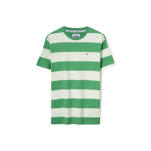 Tommy Hilfiger T-Shirts Men Green/White Stripes