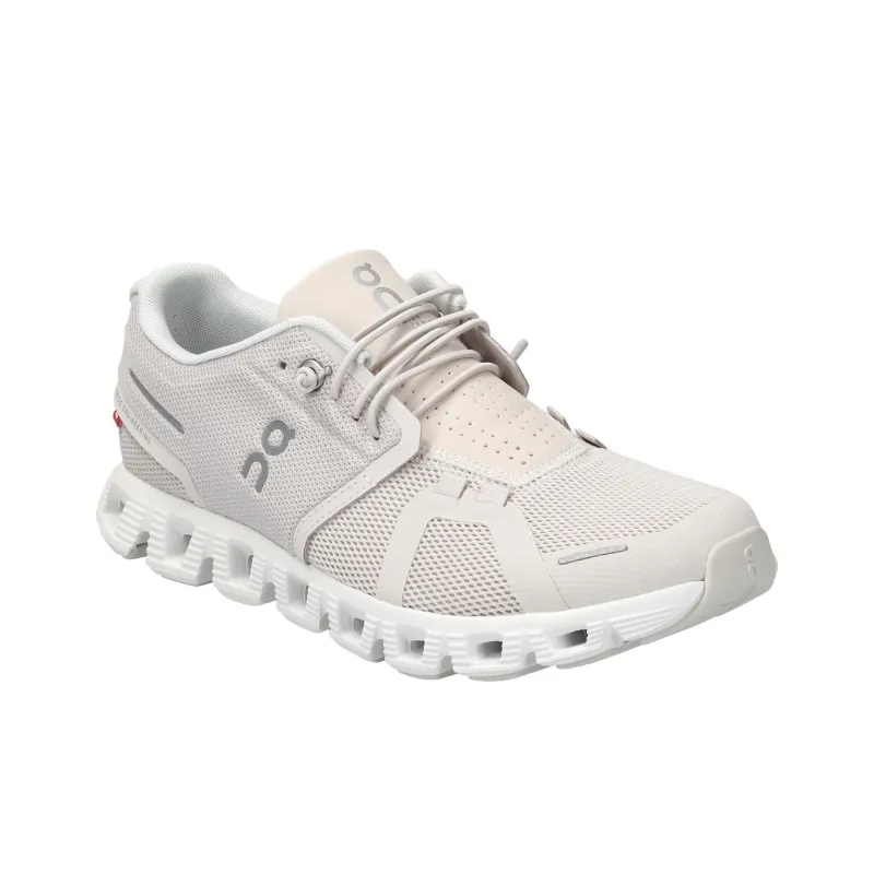 On Running Cloud 5 Pearl White Women's-1