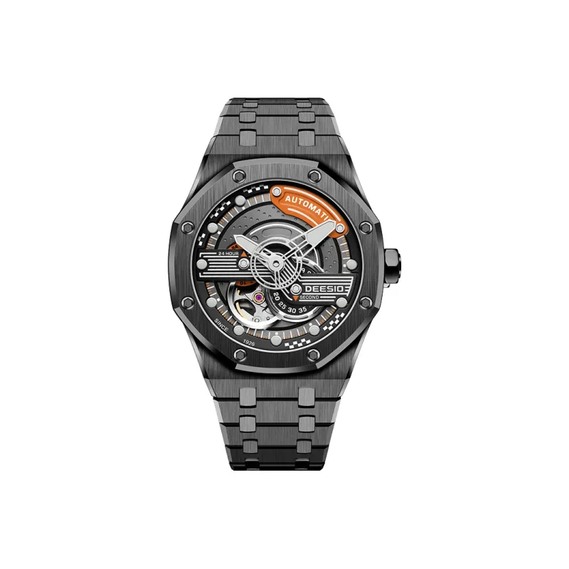 DEESIO Lancaster Collection Automatic Mechanical Movement Watch Men's Watches Cut-Out Dial D-506M.B5.4.4/0.4G-18