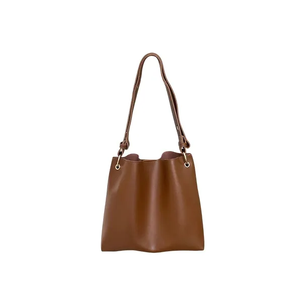 MARKANGARO PU Leather Tote Large Size Women's Brown \ Black-1