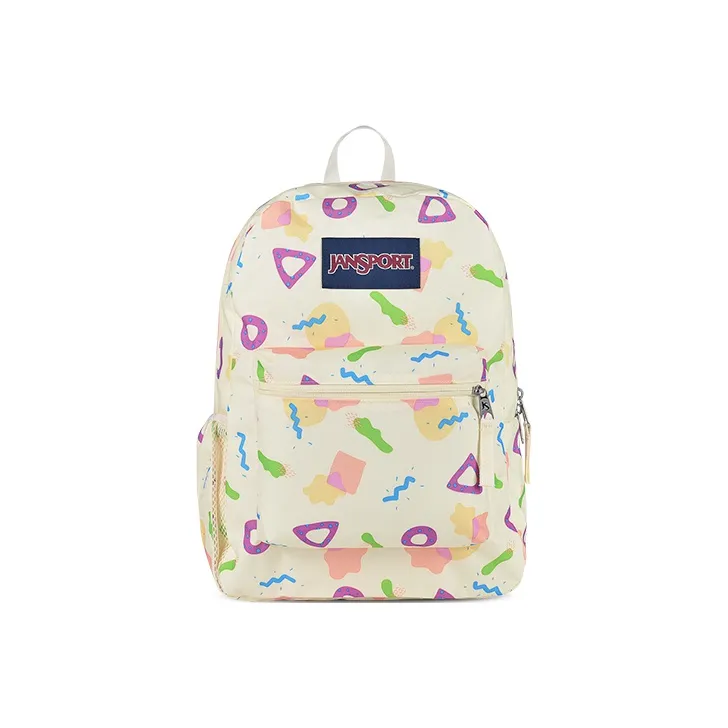 JanSport Fabric Laptop Backpack Medium Size Unisex Custard Candy-0