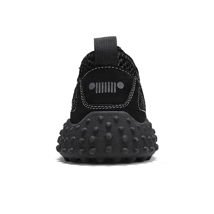Jeep Wear resistant, Lightweight, Breathable, And Non slip. River Trekking Shoes Men's Black-4