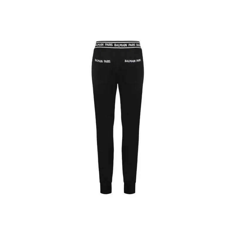 BALMAIN Knitted Sweatpants Men Black-1