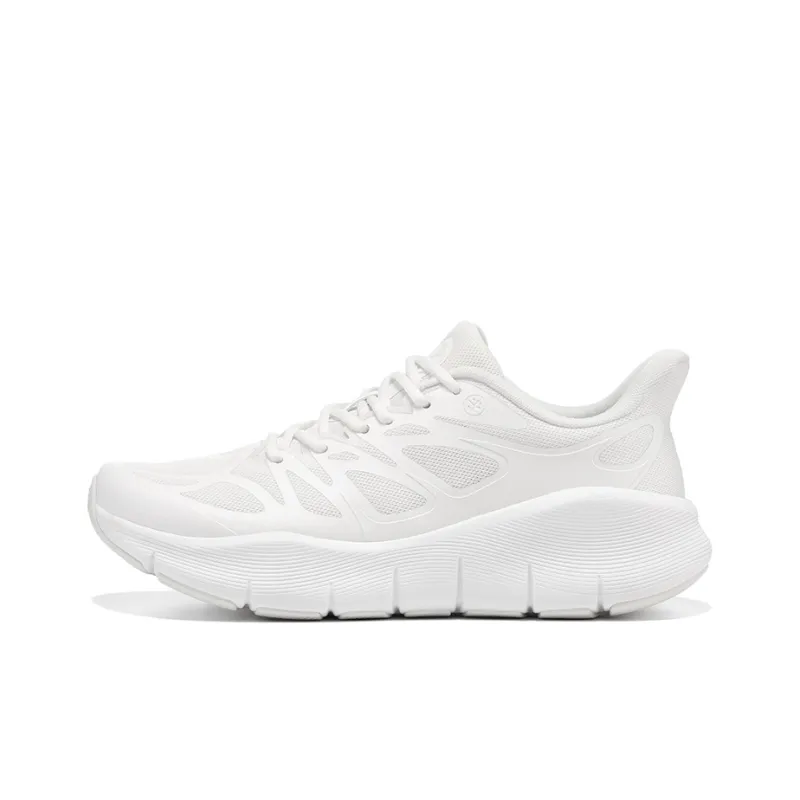 BMAI Expeditionary Pure Light Mixed EVA Physical Foam Low Top Running Shoes Men's Moon White-0