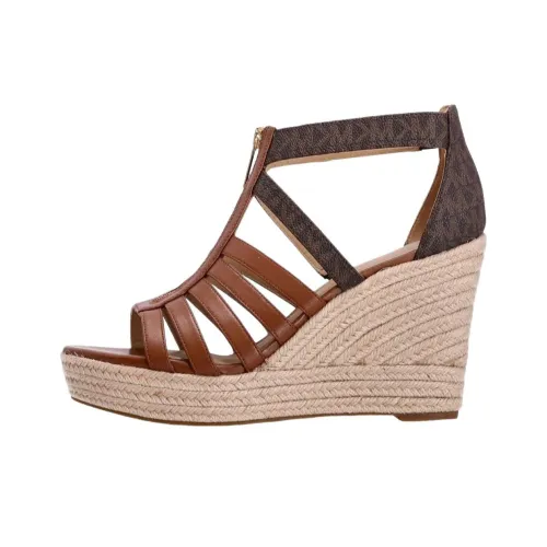 Michael Michael Kors Bradley Platform Wedge Jute-wrapped Sandals