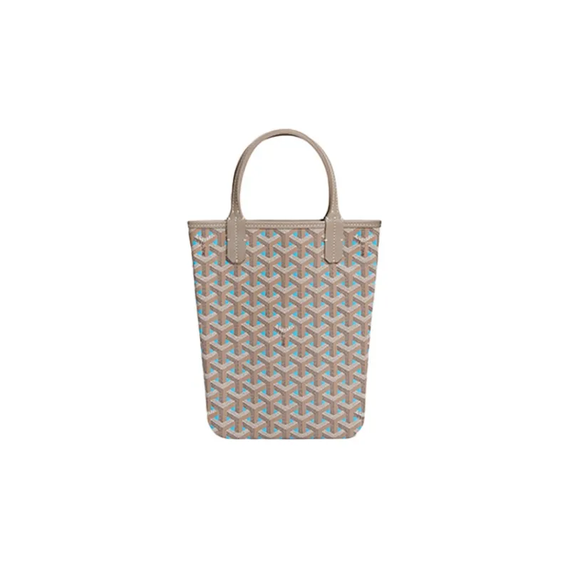 GOYARD Poitiers Canvas With Leather Tote Crossbody Bags Handbags Small Size Women's Turquoise-1