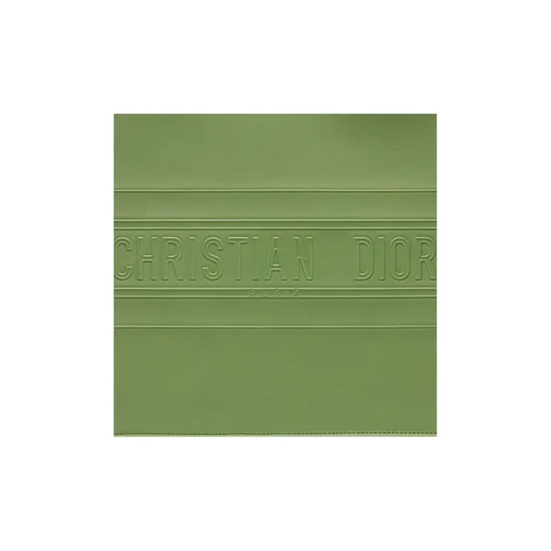 DIOR BookTote Cow Leather Tote Bag Shopping Bag Shoulder Bags Handbags Regular Women's Willow Green-3