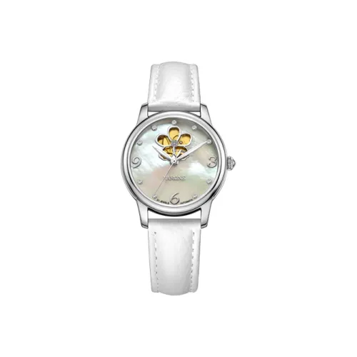 RARONE Mechanical Movement Genuine Leather Strap Watch Women's Watch Mother of Pearl Color Watch Dial