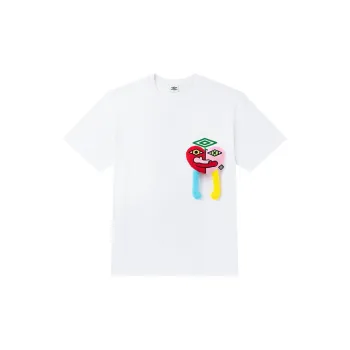 Umbro MORE HUGS Co branded T Shirt Unisex Snowflake White