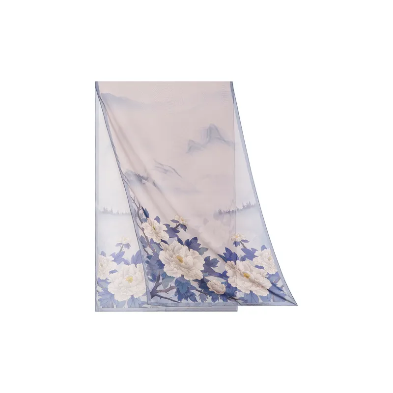 WENSLI Silk Scarves Women's-0