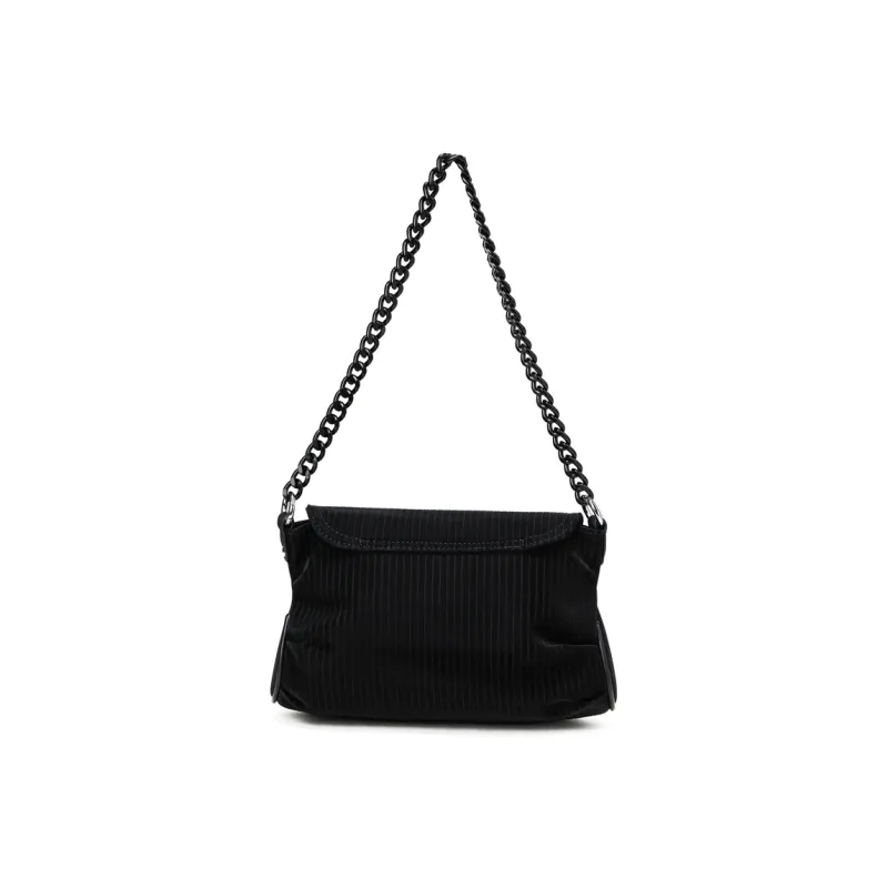 RUIGOR Fabric Shoulder Bag Hobo Bag Shoulder Bag Crossbody Bag Women's Black White-5