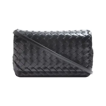 Bottega Veneta Cow Leather Messenger Bag Shoulder Bag Crossbody Bag Regular Women's