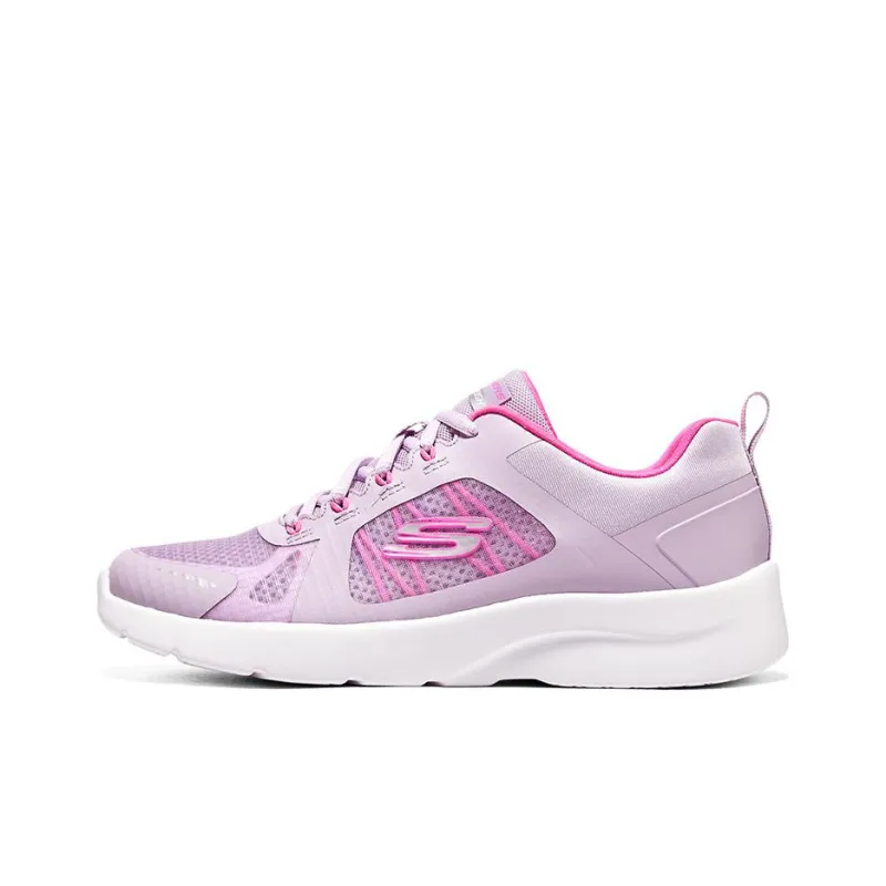 Skechers Dynamight 2.0 Anti Slip Wear Resistant Low Top Casual Shoes Women's Purple White-0