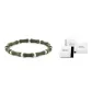 Green Agate Bamboo Beaded Bracelet (White Minimalist Style Box)