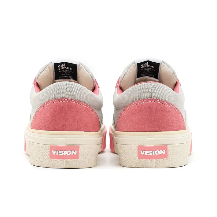 OddCIRKUS x Vision Street Wear Astley Pro Low Top Skateboard Shoes Unisex Peach Pink Multicolor-4
