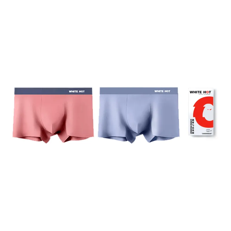 WHITE HOT Underpants Men's Gift Box Set Solid Color-21