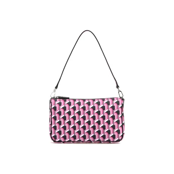 ROSA.K PVC Baguette Bag Pochette Shoulder Bag One Shoulder Small Bag Medium Size Women's Multiple Colors-0