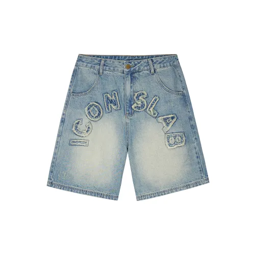 Iconslab X ICONS Lab Denim Shorts Unisex Washed Blue