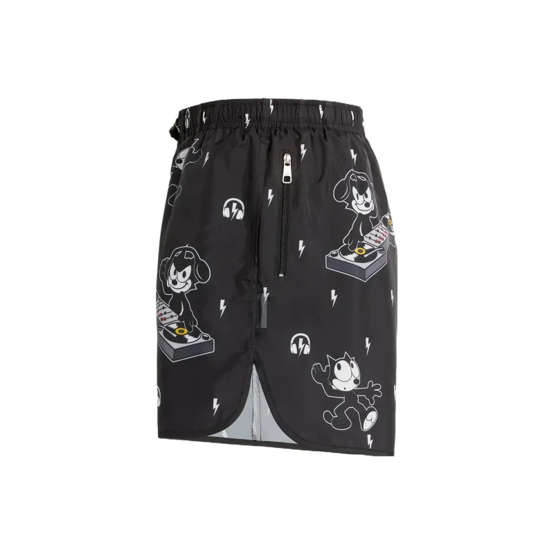 Neil Barrett Neil Barrett X Felix The Cat Co-brand Swimming Shorts Men Black-2
