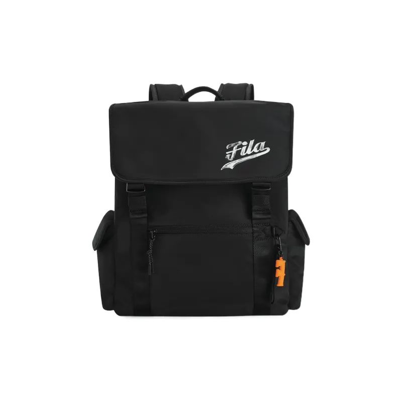 FILA FUSION Fabric Backpack Small Size Unisex Black-0