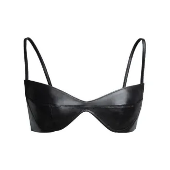 H&M Leather Bra Black