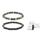 Ink Black+Green Agate (White Minimalist Style Box)