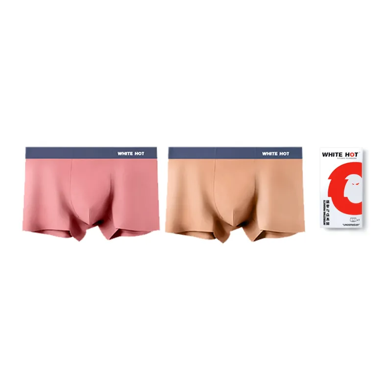WHITE HOT Underpants Men's Gift Box Set Solid Color-13