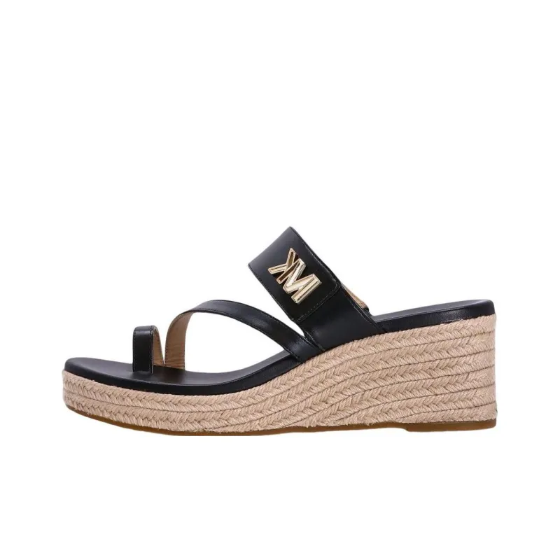 Michael Kors Lucinda Leather Wedge Sandals-0