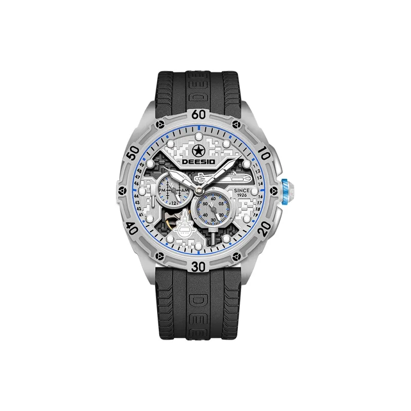 DEESIO Submariner Collection Automatic Mechanical Movement Watch Men's Watches Silver Dial-4