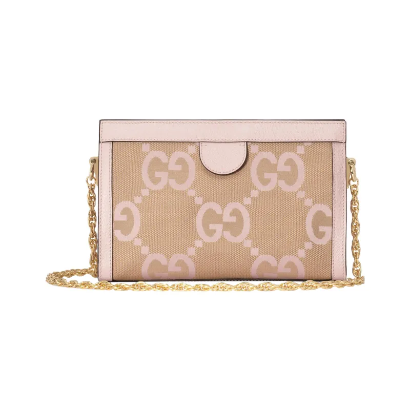GUCCI Ophidia Leather Crossbody Bags Shoulder Bags Women's Pink-4