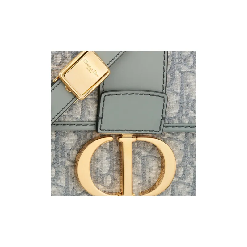 DIOR 30 Montaigne Collection Oblique Jacquard Fabric Box Bag, Shoulder Bag, Crossbody Bag Regular Women's Gray-5