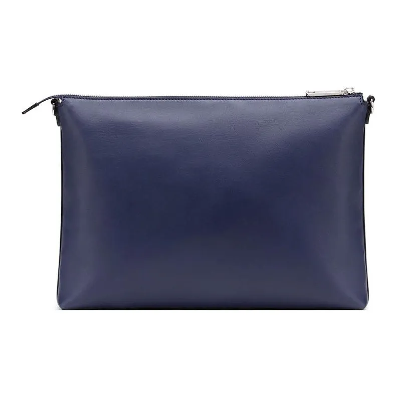 FENDI Calfskin Messenger Bag Shoulder Bag Crossbody Bag Men's Dark Blue-2