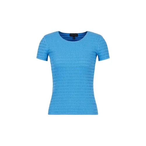 EMPORIO ARMANI Crop Tops Women's Light Blue