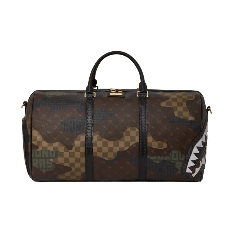 SPRAYGROUND PVC Travel Bag, Sneaker Bag, One Shoulder Handbag Medium Size Unisex Army Green-3