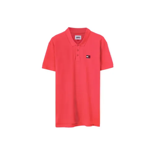 Tommy Hilfiger Polo Shirts Men Rose Red TJN