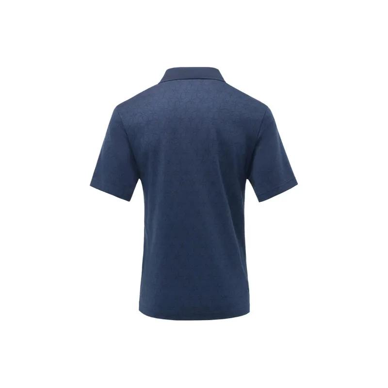 LI NING 1990 Golf Series Polo Shirts Men Dark Ship Blue-1