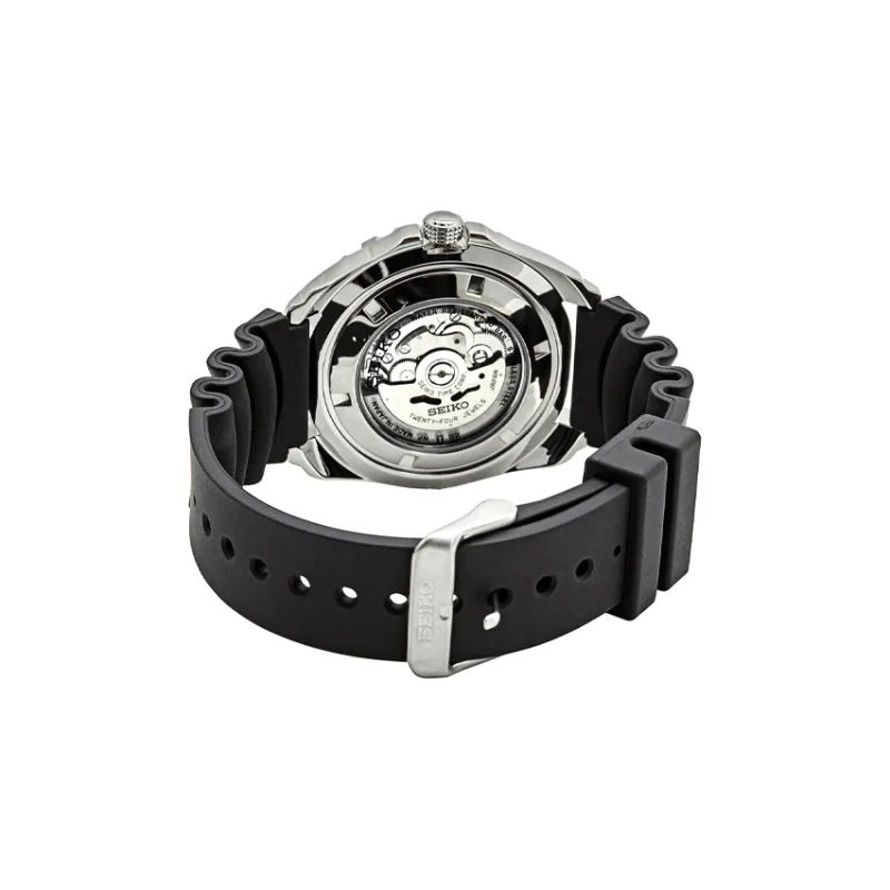 SEIKO SEIKO5 Collection Automatic Mechanical Movement Resin Strap Watch Men's Watches Black Dial-3