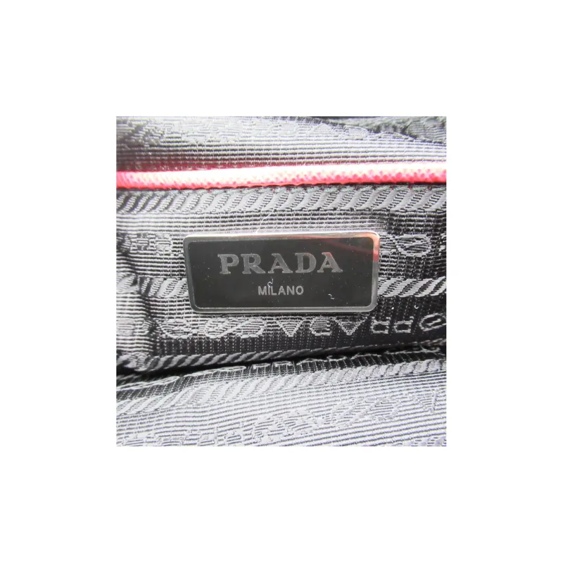 PRADA Nylon Messenger Bag Shoulder Bag Crossbody Bag Regular Women's Red-3
