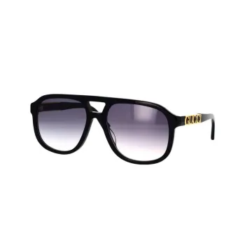 GUCCI Logo Pilot Sunglasses