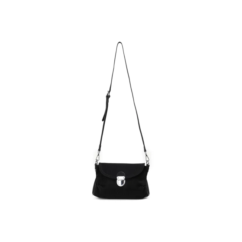 RUIGOR Fabric Shoulder Bag Hobo Bag Shoulder Bag Crossbody Bag Women's Black White-8