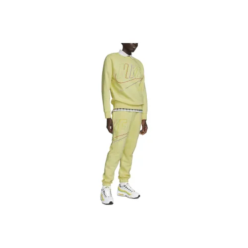 Nike Knitted Sweatpants Men Yellow