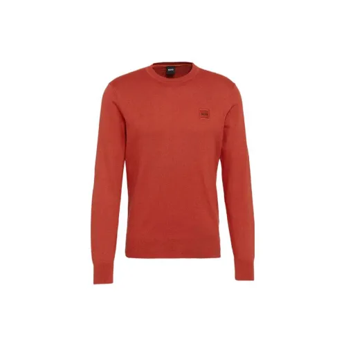 HUGO BOSS Sweaters Men Red